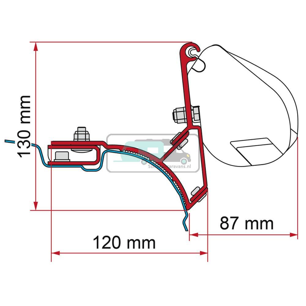 Fiamma VW T5/T6 Multivan Transporter Kit H1-L1 >2003 F35