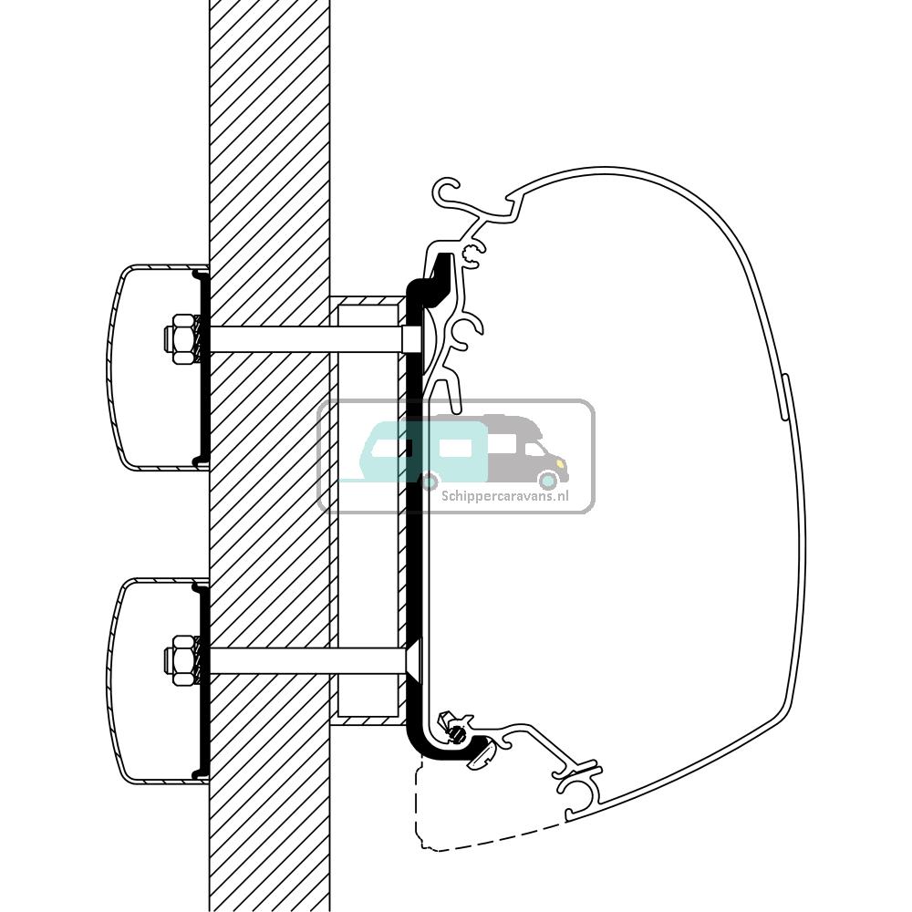 Thule Dethleffs Globebus Adapter 8000 400-600
