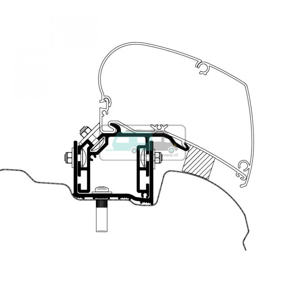 Thule VW Crafter/MAN TGE Adapter 2017 (LHD)