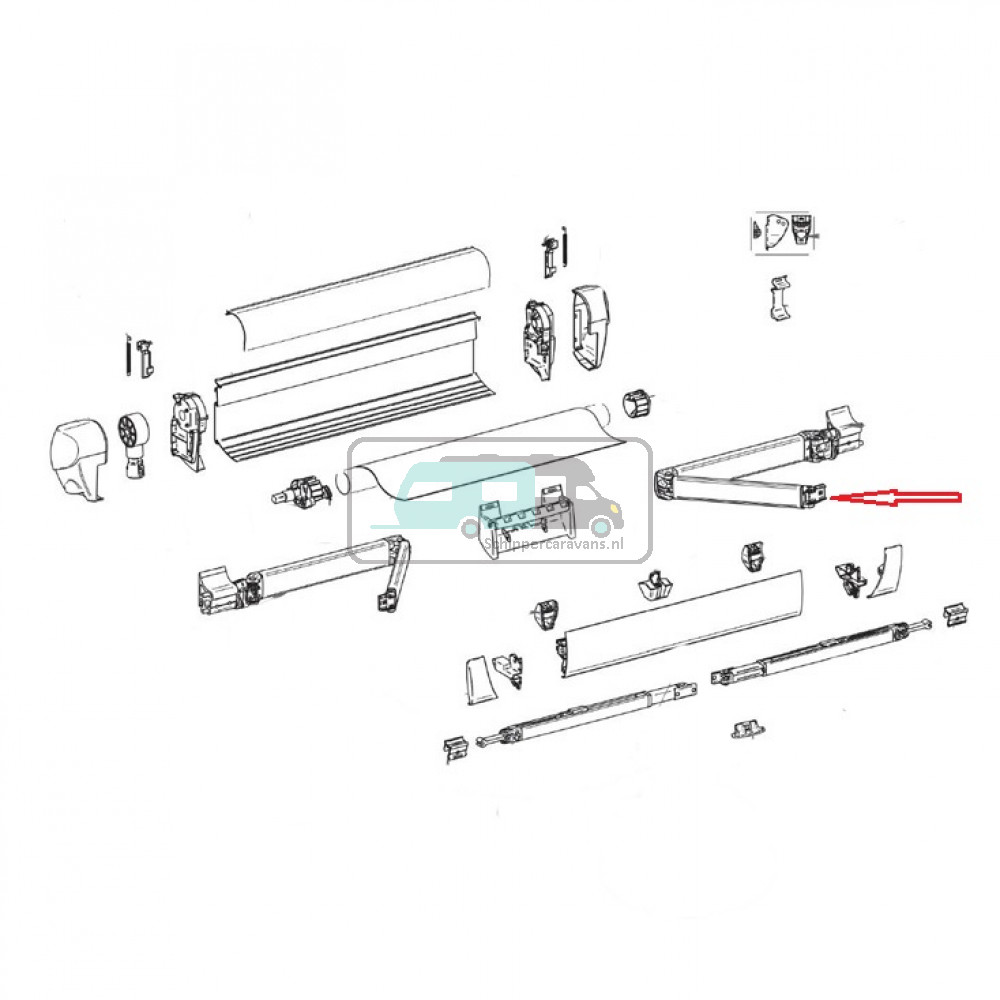 Thule Connection Lead Rail LH+RH 5003