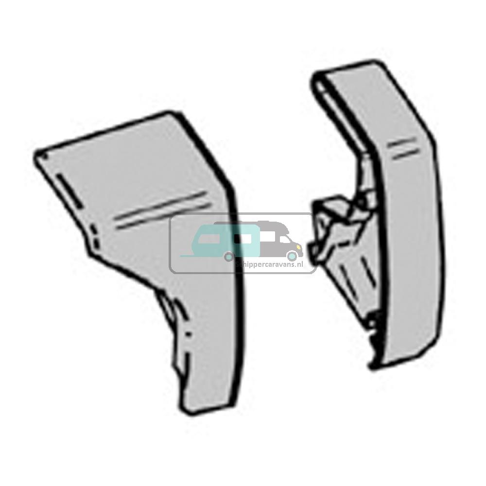 Thule LH&RH endcap lead rail 6200 white