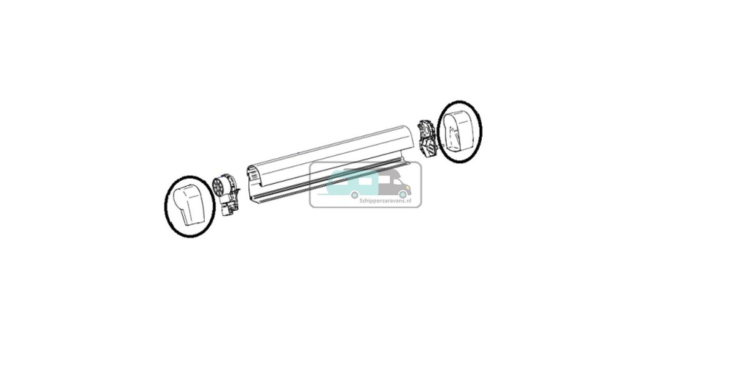 Thule Eindkap LH+RH 5102