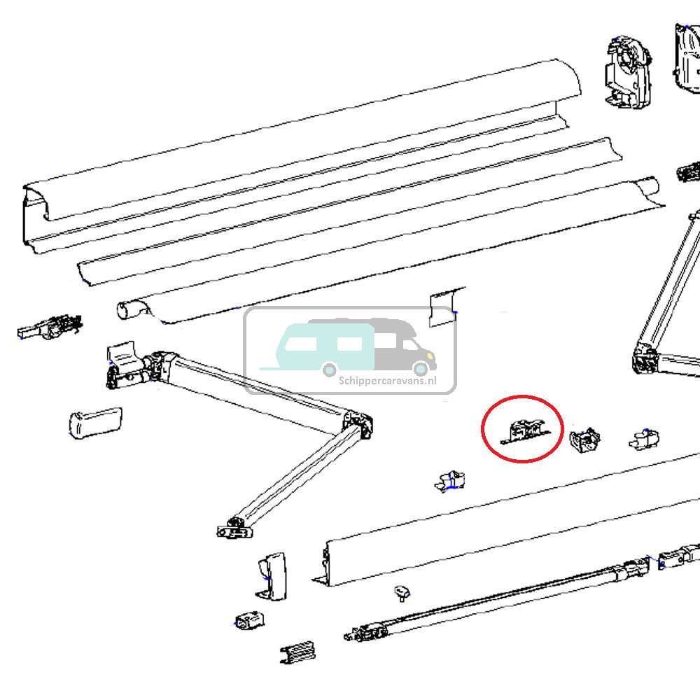 Thule Central Clamp Support Arm Oval 4900