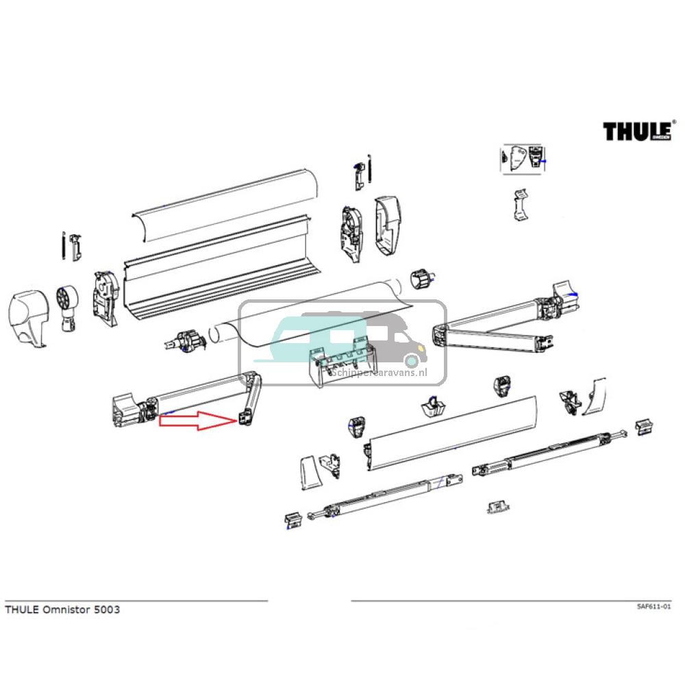 Thule Stop Knikarm LH+RH 5003