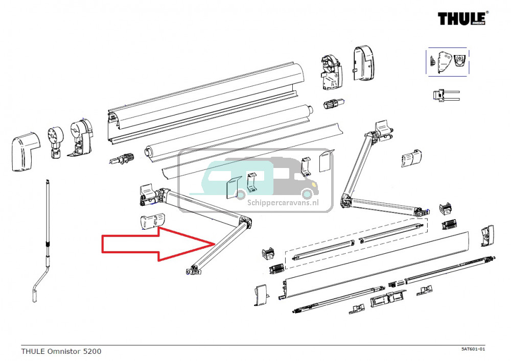 Thule Knikarm Compleet LH 5200 >3.00