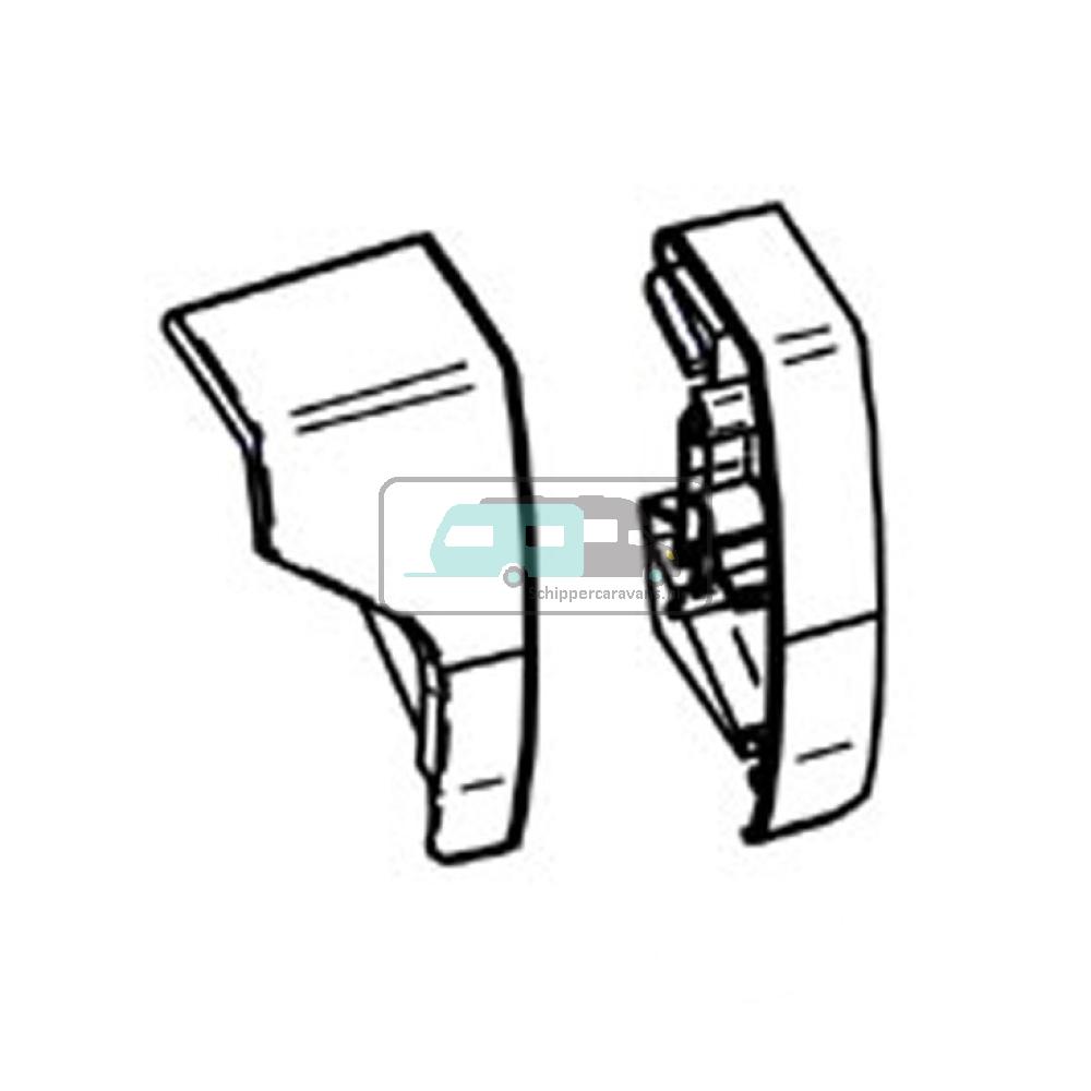 Thule Eindkap Lead Rail LH+RH 9200 Crème