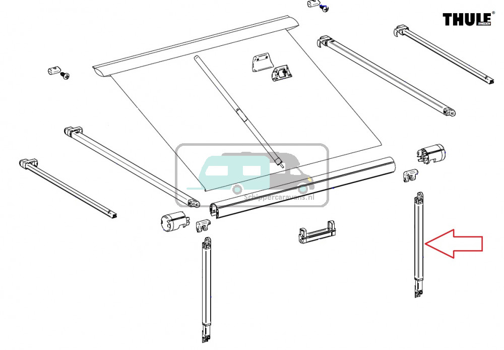 Thule Support Arm 1200 2.30