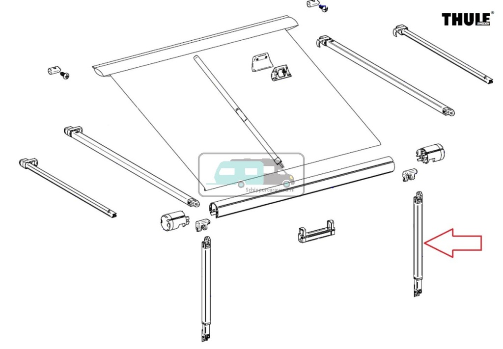 Thule Support Arm 1200 2.30