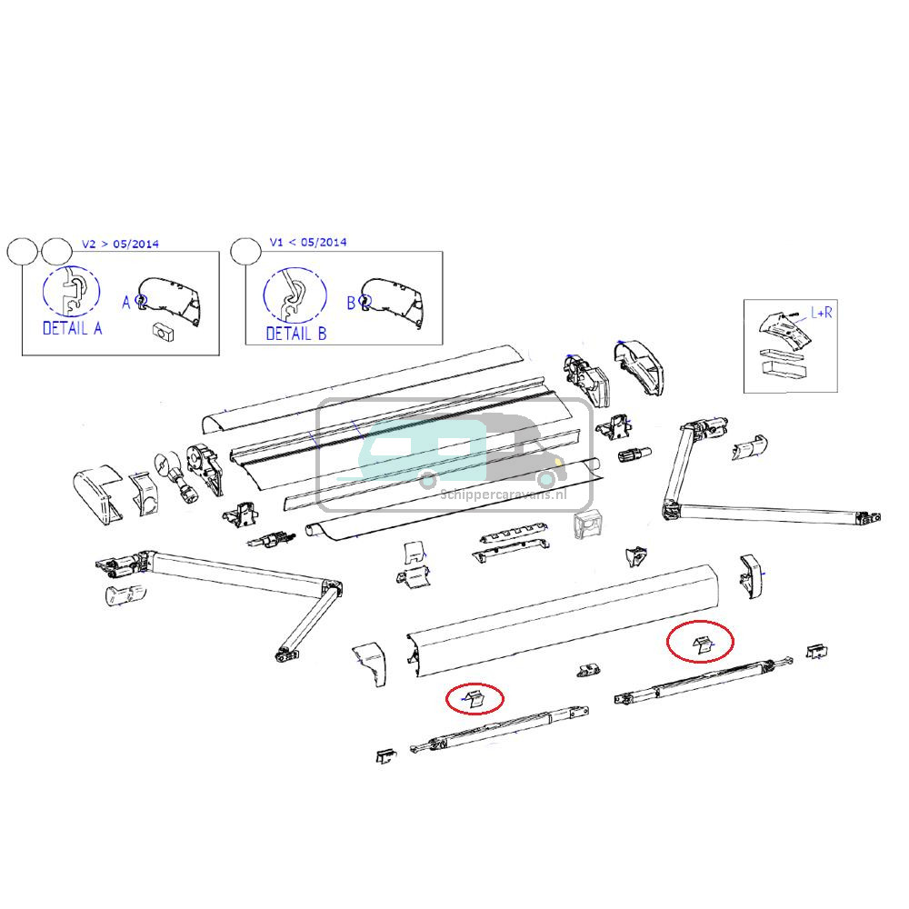 Thule 6300 Staander 2.60 mtr XL