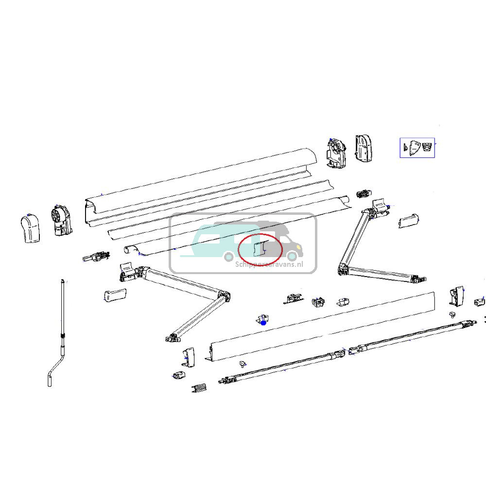 Thule 4900 Roller Tube Spring Support