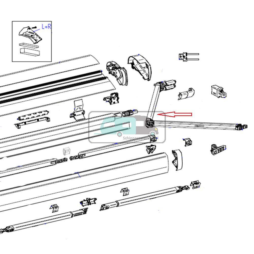 Thule RH Spring Arm 6300 2.60mtr
