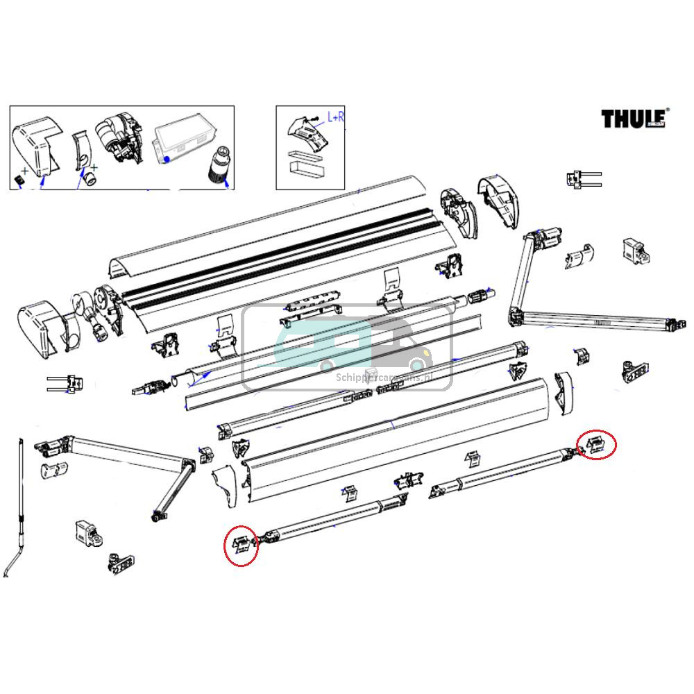 Thule 6300 Connection Support Arm LH&RH
