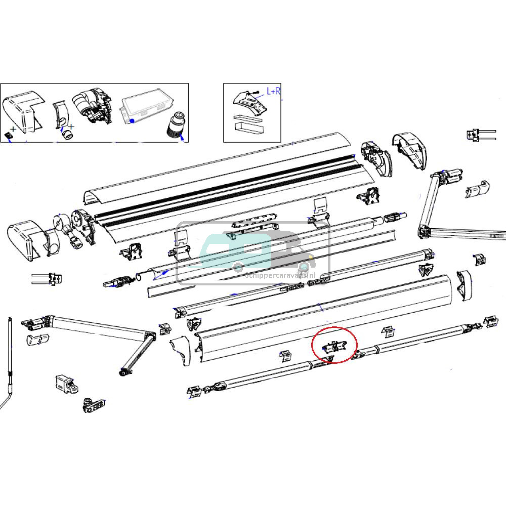 Thule 6300 Central Clamp Support Arm