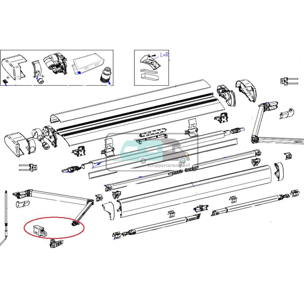Thule 6300 Stop Knikarm LH+RH