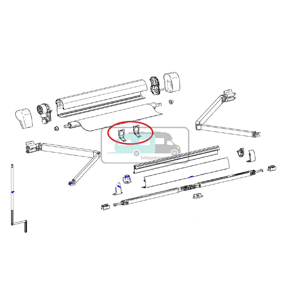 Thule 5102 Positioner Spring Arm VW 2stuks