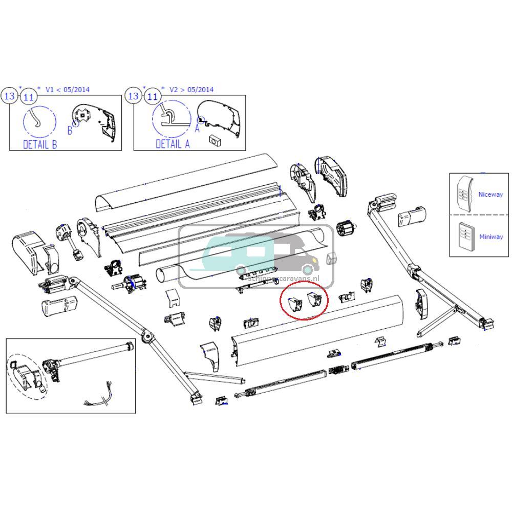 Thule 9200 Gliding Angle Lead Rail