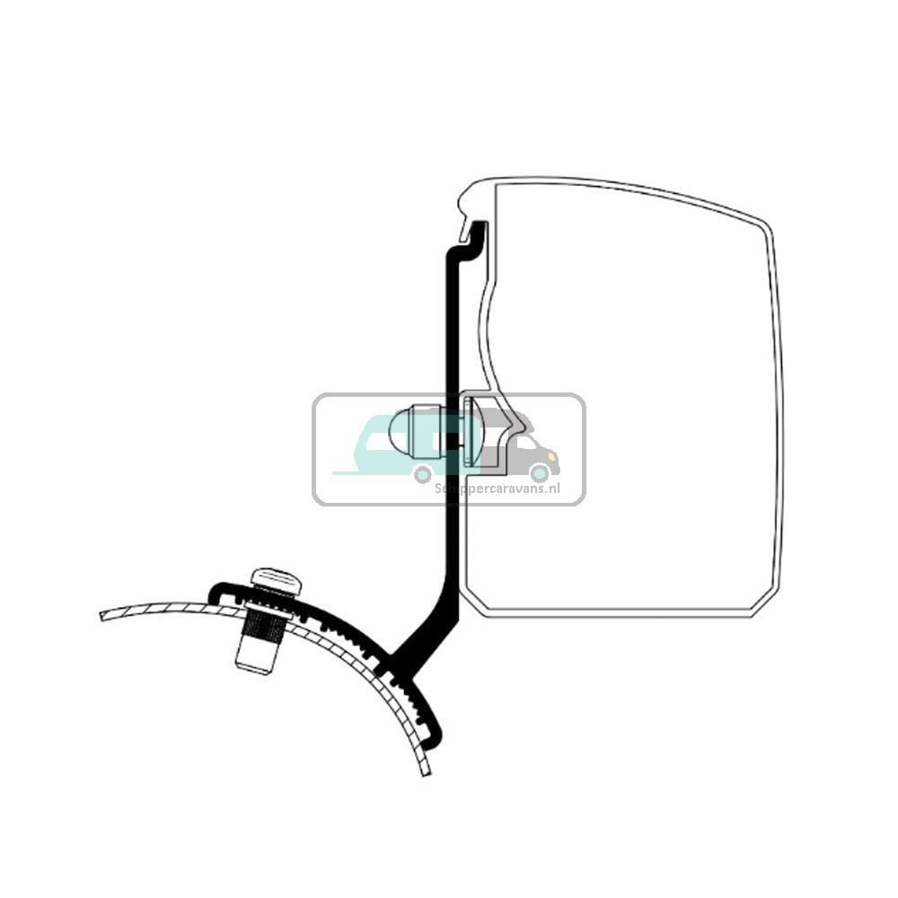Thule Trafic/Vivaro/Talento/NV300 Minivan Fixed Adapter 3200