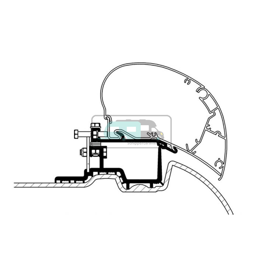 Thule Mercedes Sprinter >2007/VW Crafter Adapter 2007-2016