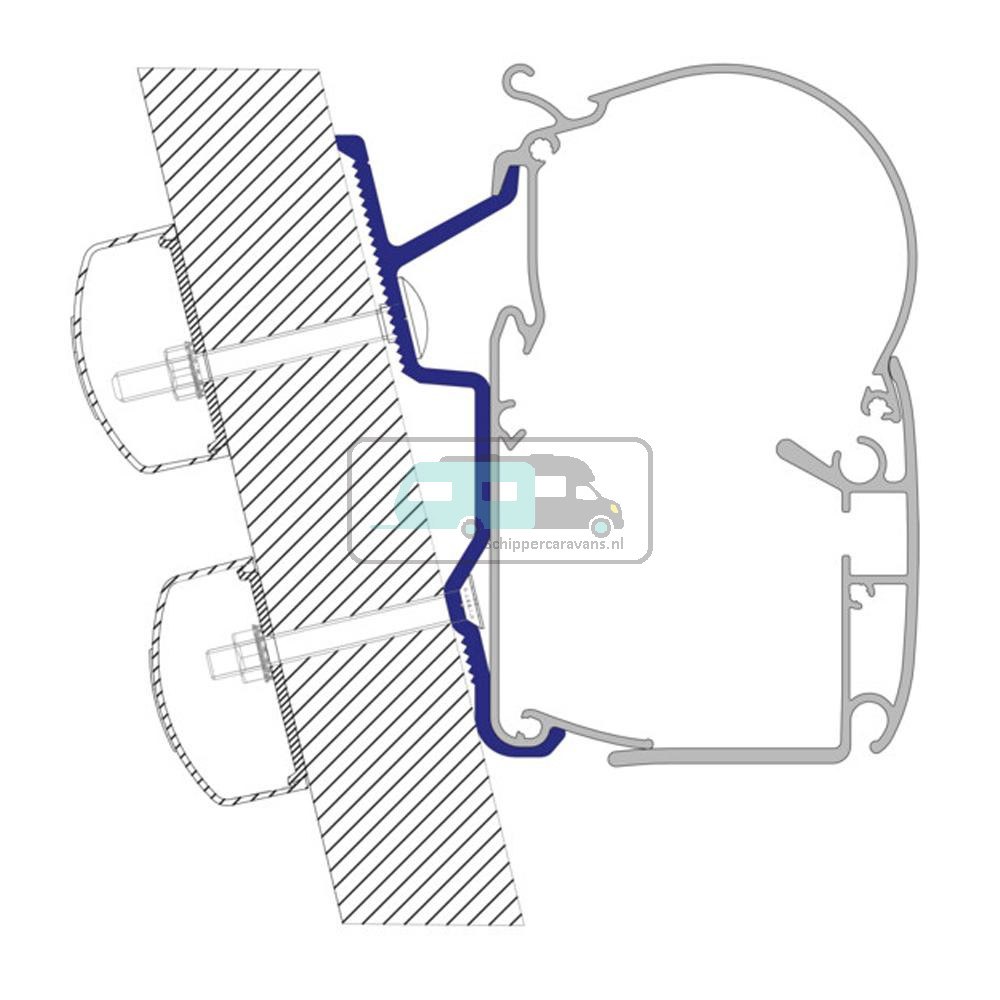 Dometic Ducato H2 Hefdak Adapter