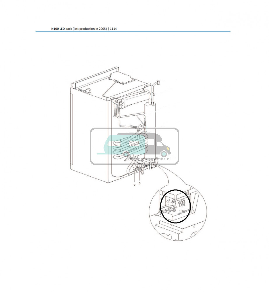 Thetford N100A Koelkast Bougie 