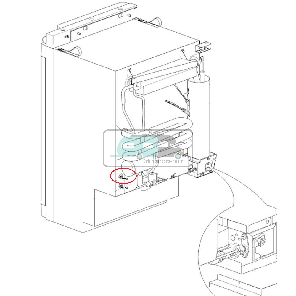Thetford N3080 Koelkast Connector Kabel