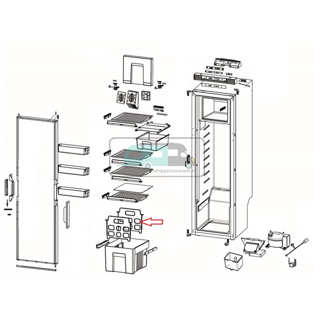 Thetford Groentenbak Verdeler T2152