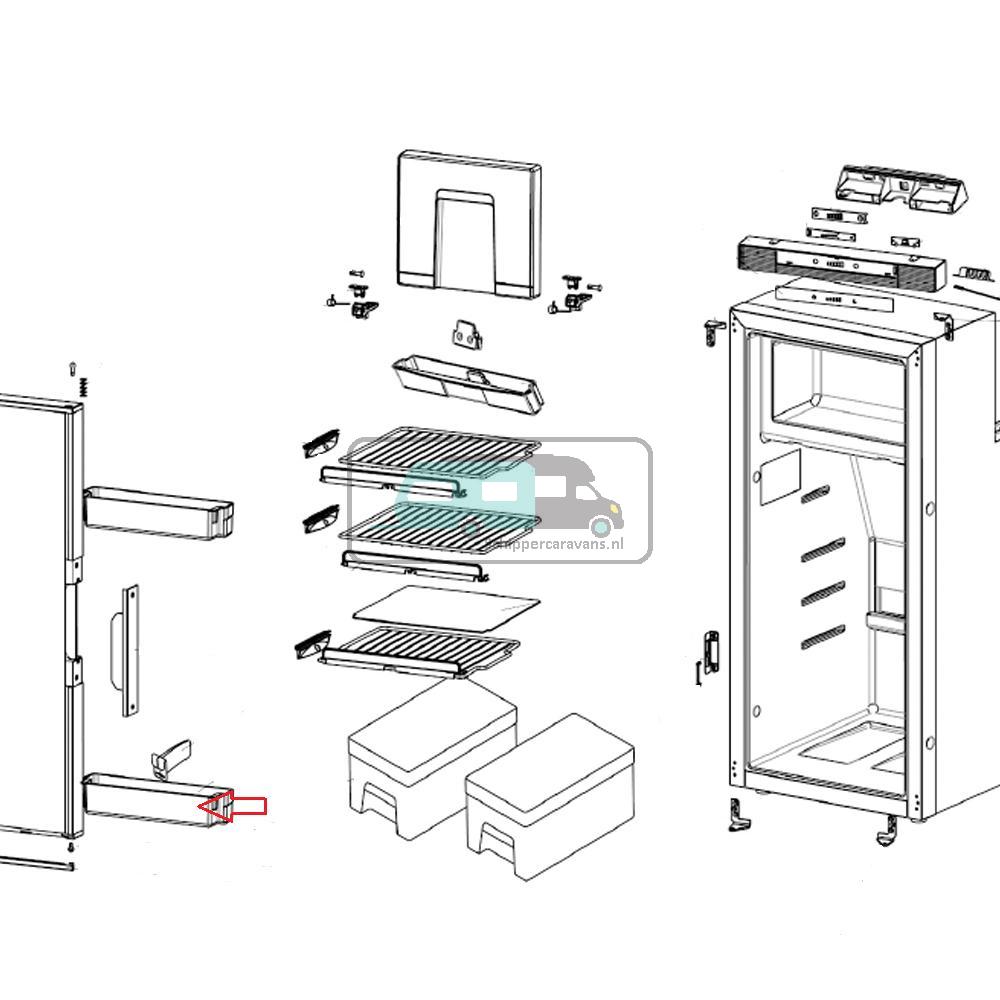 Thetford Deurbakje Onder T2090