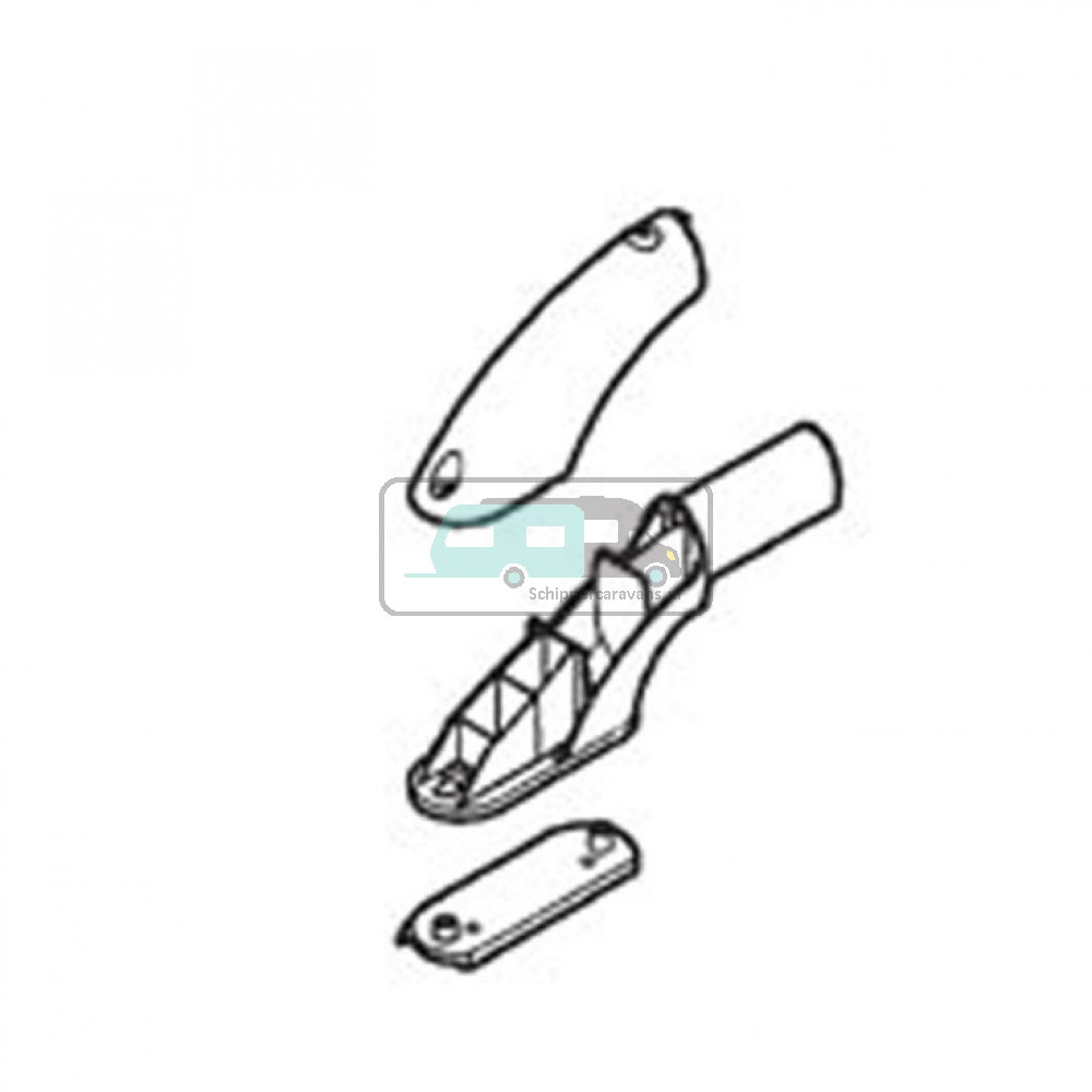 Thule End cap roof rack white