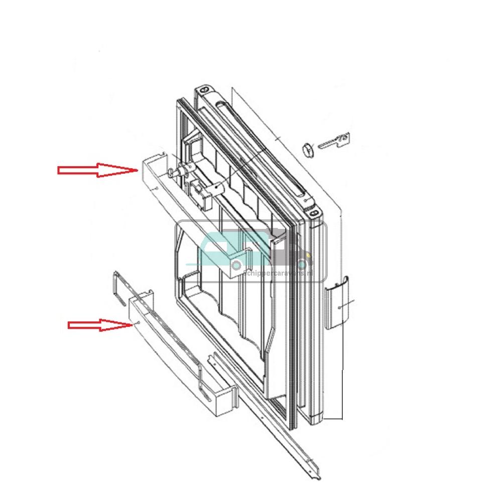 Dometic RM185R Deurvak Onder