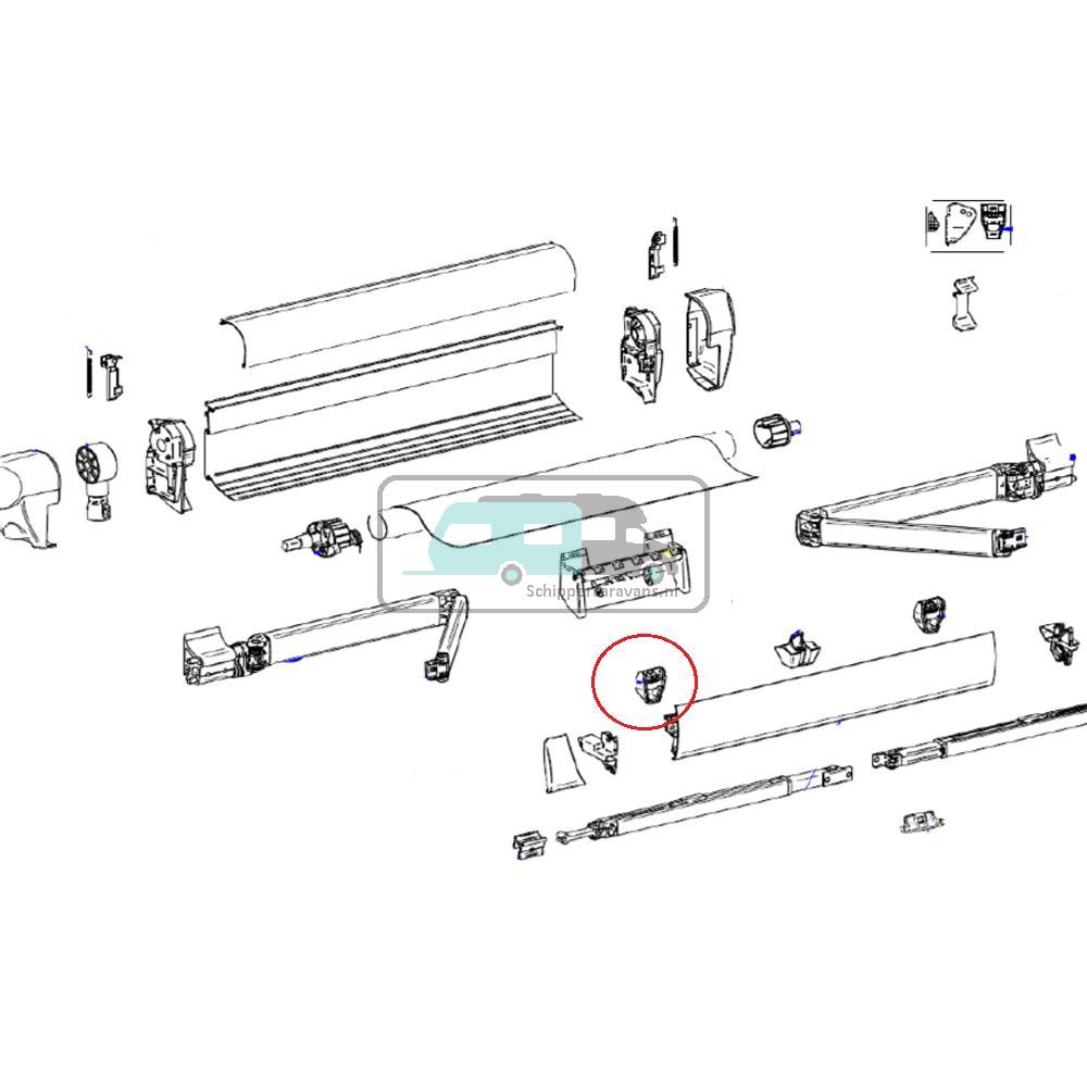 Thule insert LR 5003+ end piece TR clamp