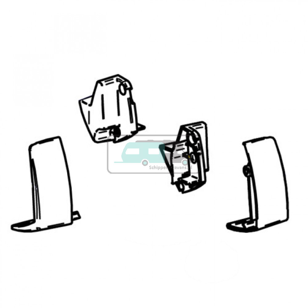 Thule Eindkap Lead Rail LH+RH 5102