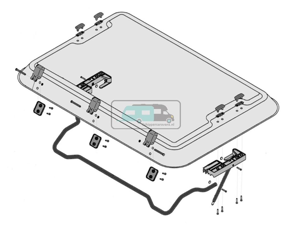 Dometic Heki 2 Glaskoepel