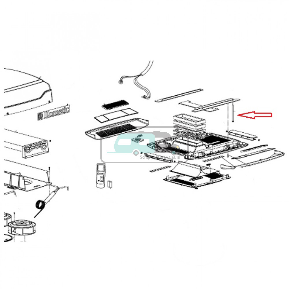 Dometic B1600 Plus Bevestigingsbout 6x120