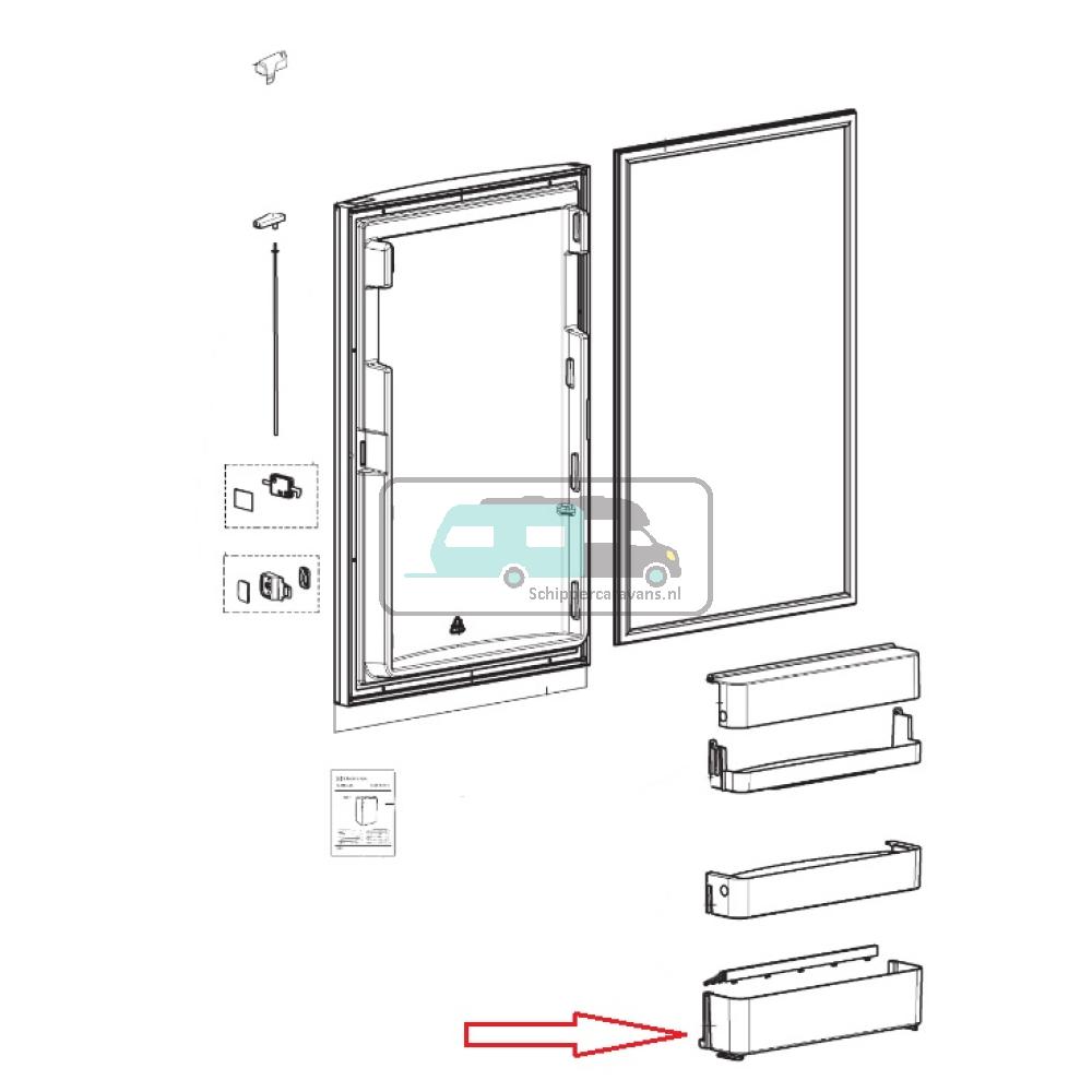 Dometic RM8400 Deurvak Onder