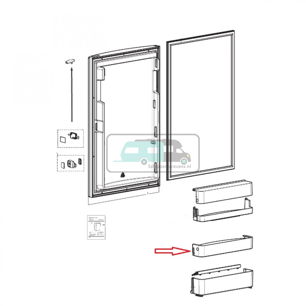 Dometic RM8400 Deurvak Midden