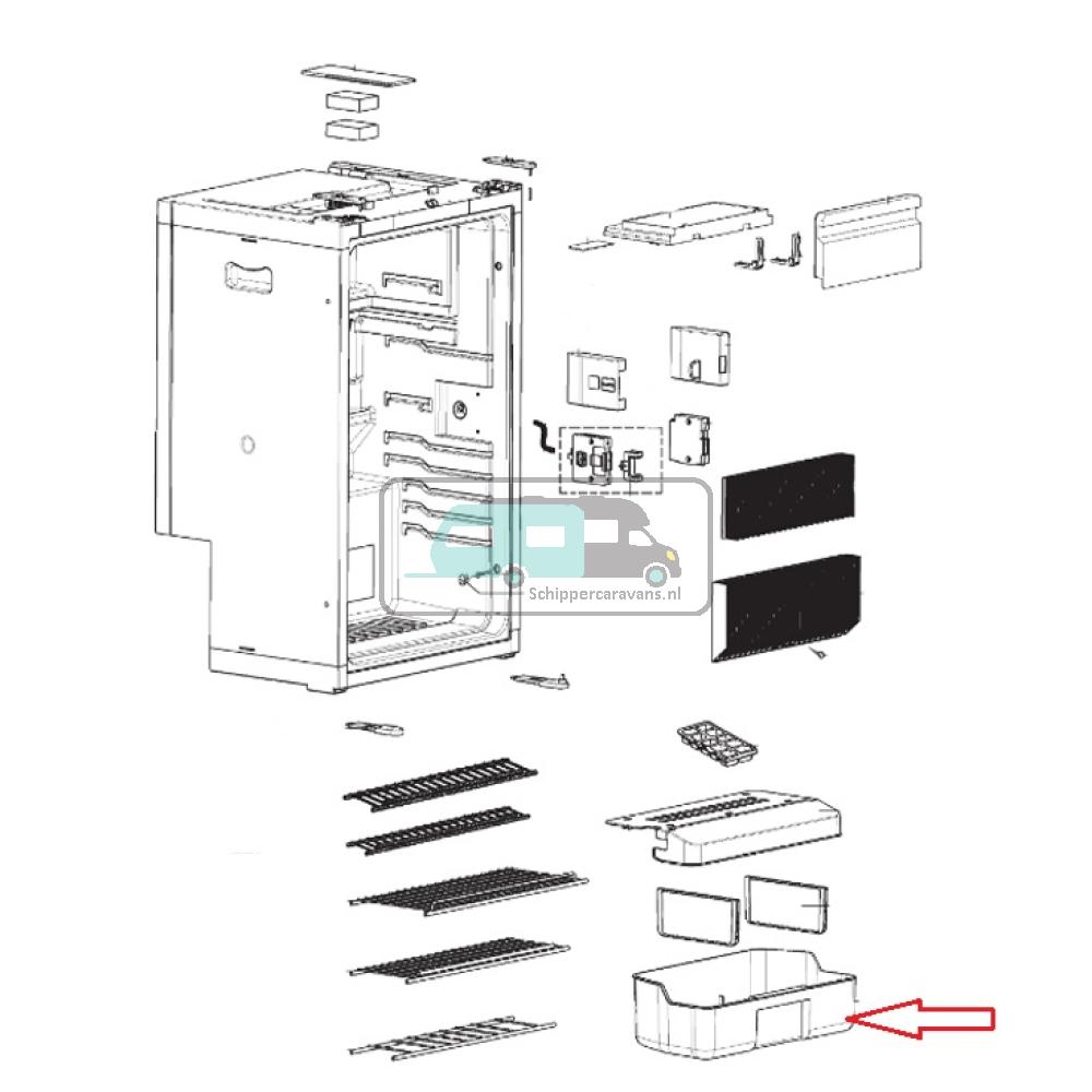 Dometic RMS8400 Groentebak