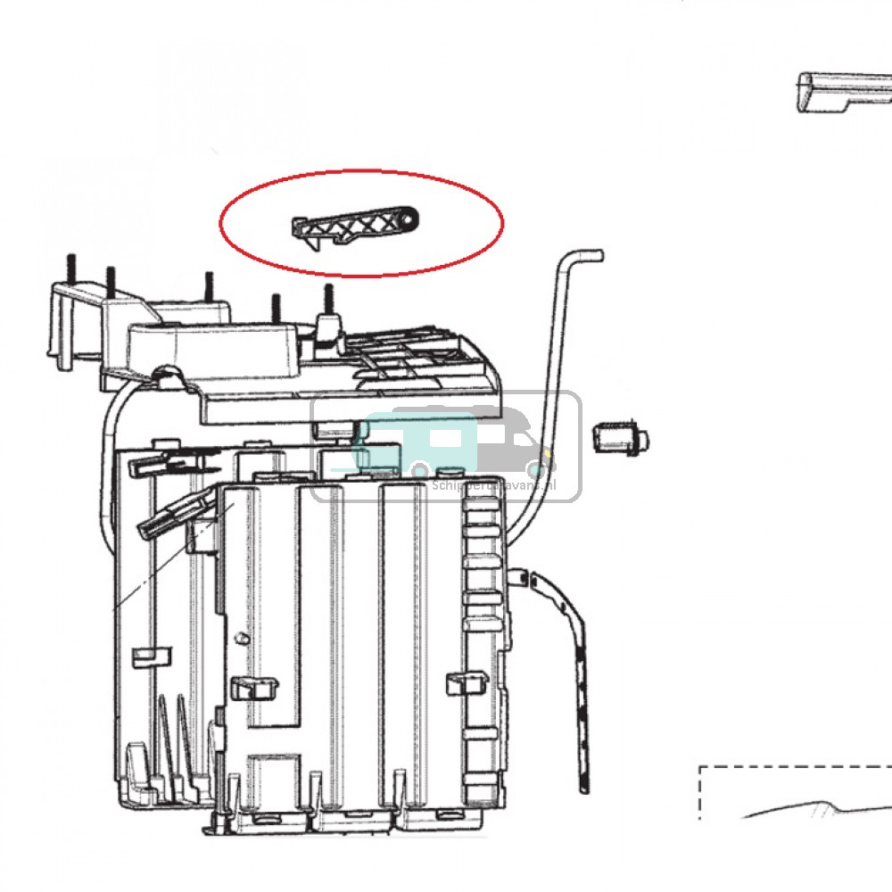 Dometic Hendel zekering cassette CTS3110 2426014748