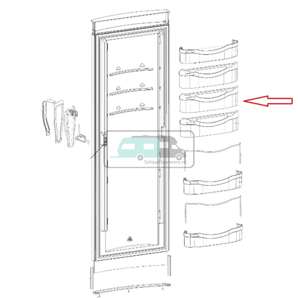 Dometic RML8330 Deurcompartiment FENDT