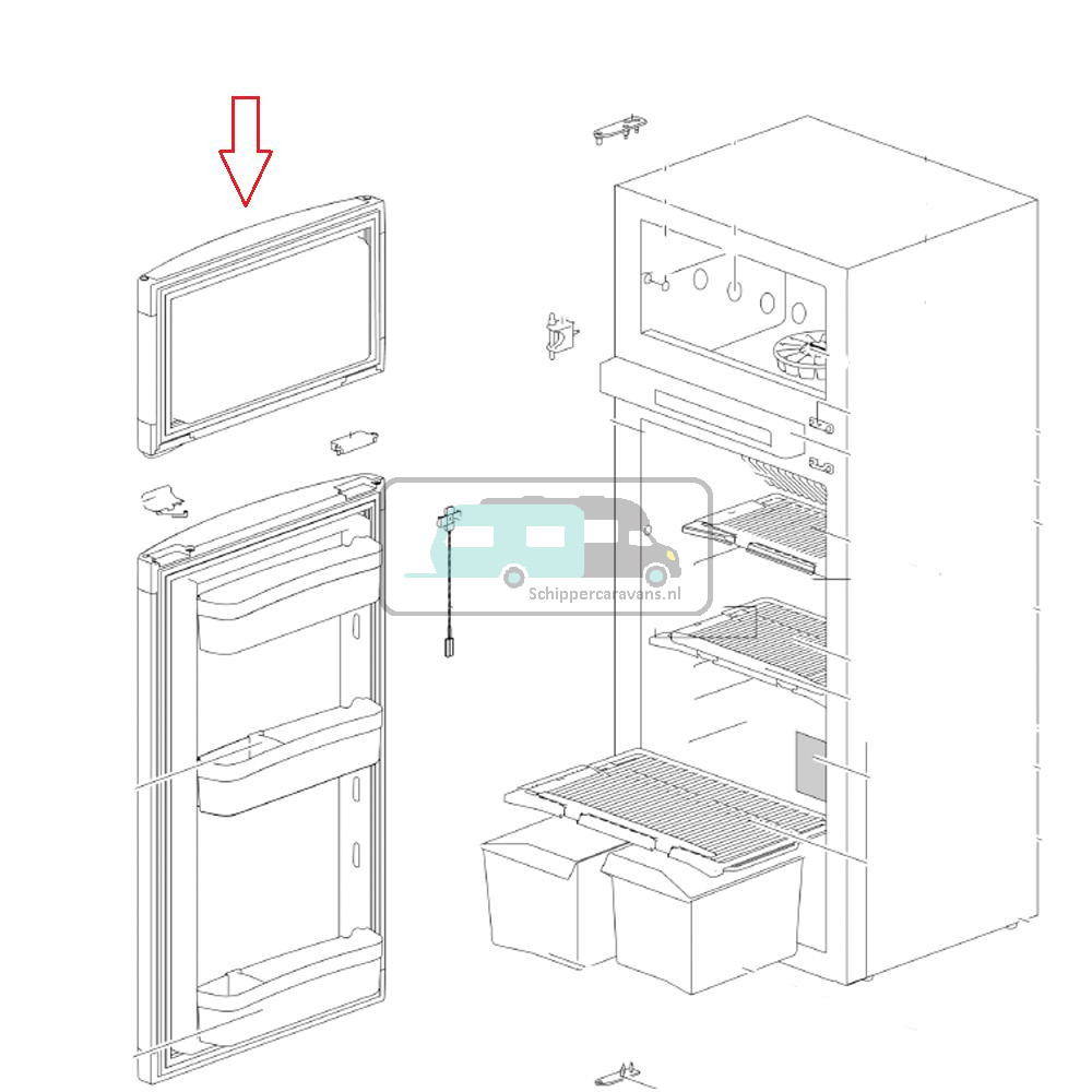 Thetford Diepvriesdeur N3145