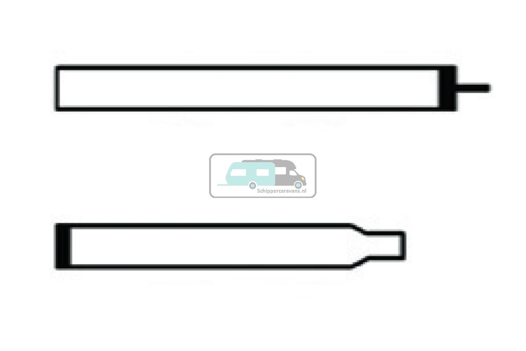 Campking car. Voortentstok 22/19 mm 110-200 cm