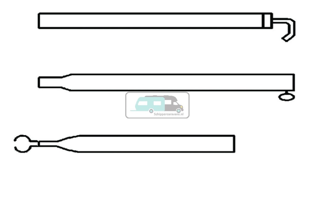 Campking Extra dakligger 22/19mm 170-250cm Basic