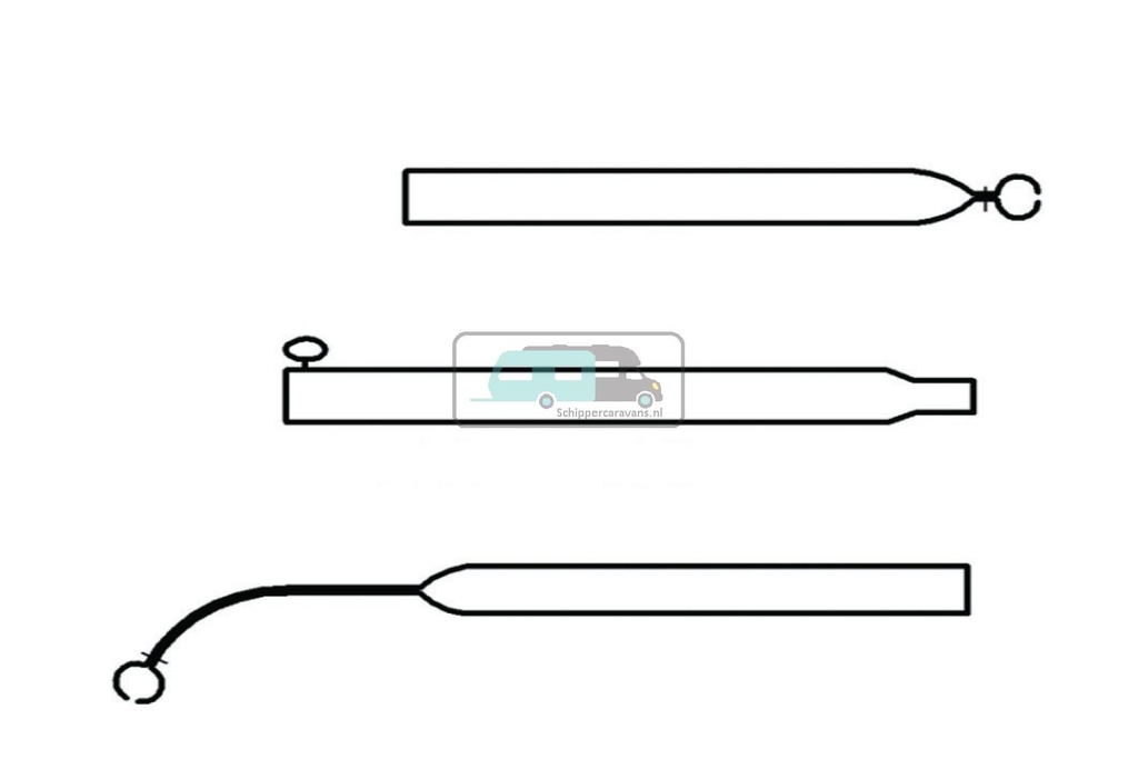 Campking Voortentspanstok Basic 22/19mm 150-200