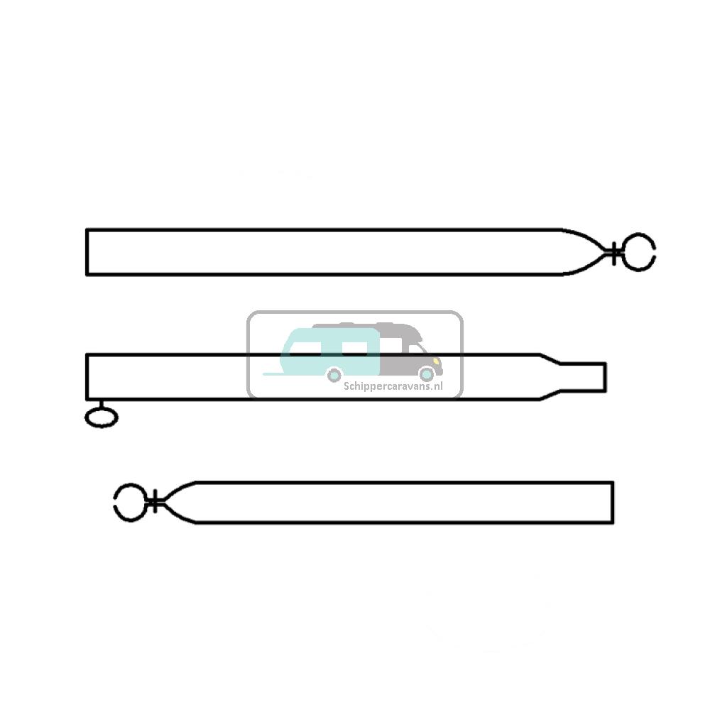 Campking Verandastang 22/19mm 170-250cm Basic