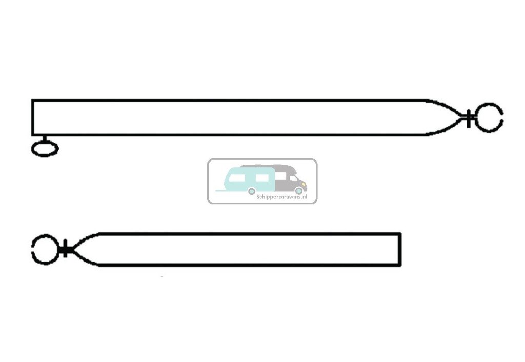 Campking Verandastang 22/19mm 120-200cm Basic