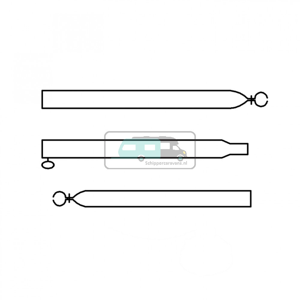 Campking Verandastang 22/19 mm 120-200cm Premium