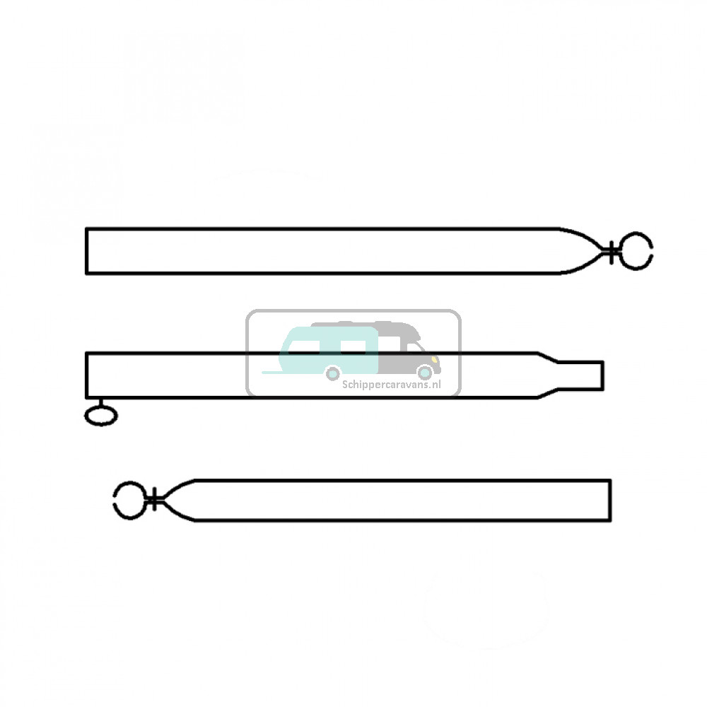 Campking Verandastang 25/22mm 170-250 cm Premium