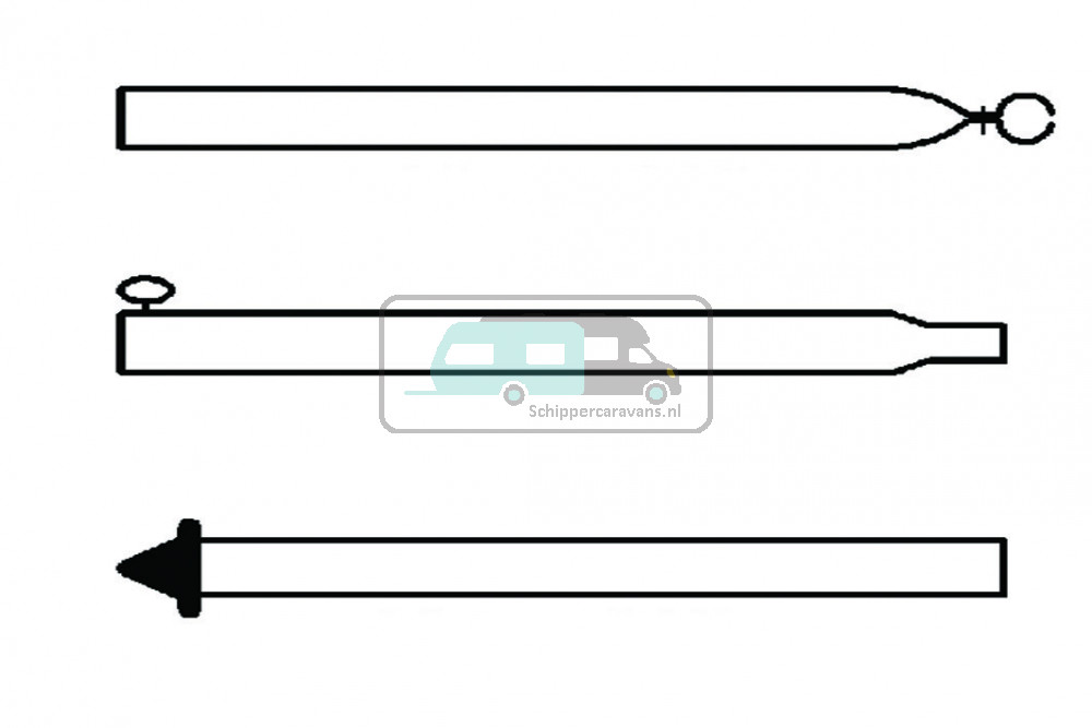 Campking Stormstok 22/19mm 170-250cm Basic