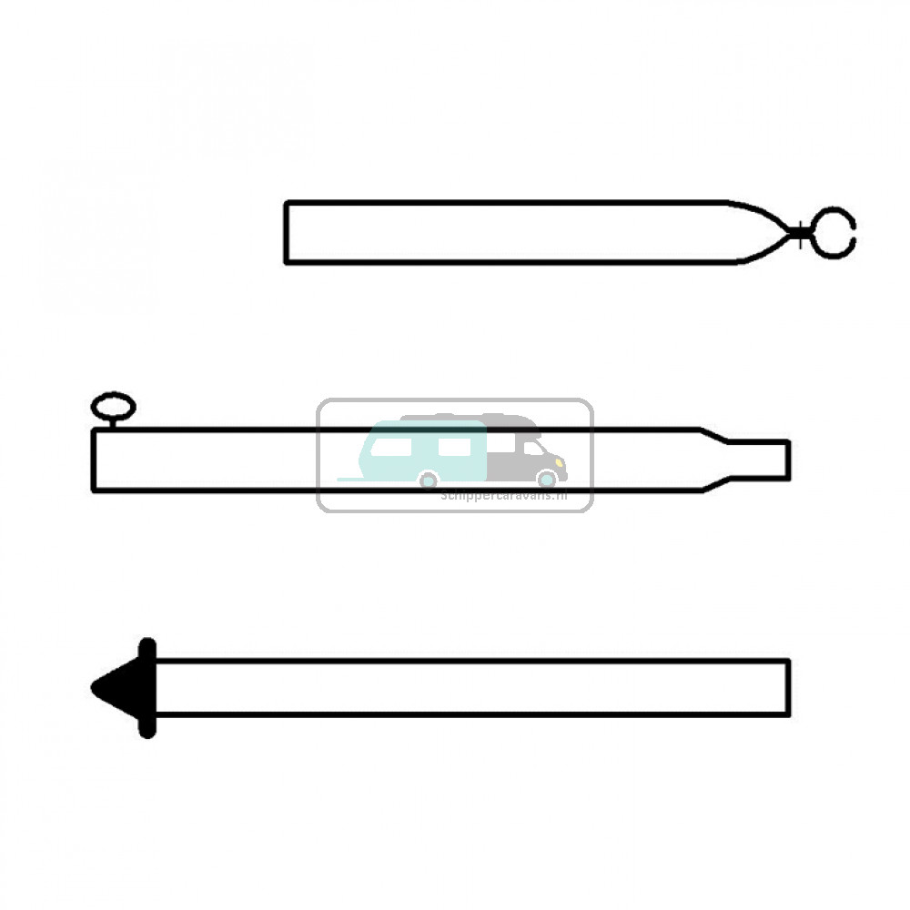 Campking Stormstok 22/19mm 170-250cm Premium
