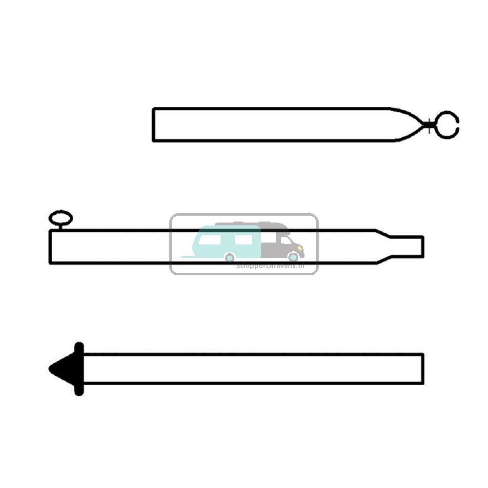 Campking Stormstok 22/19mm 170-250cm Premium
