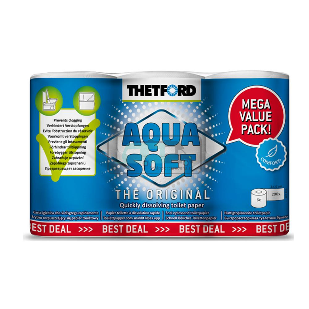 Thetford Promo Aqua Soft Toiletpapier 6 Rollen